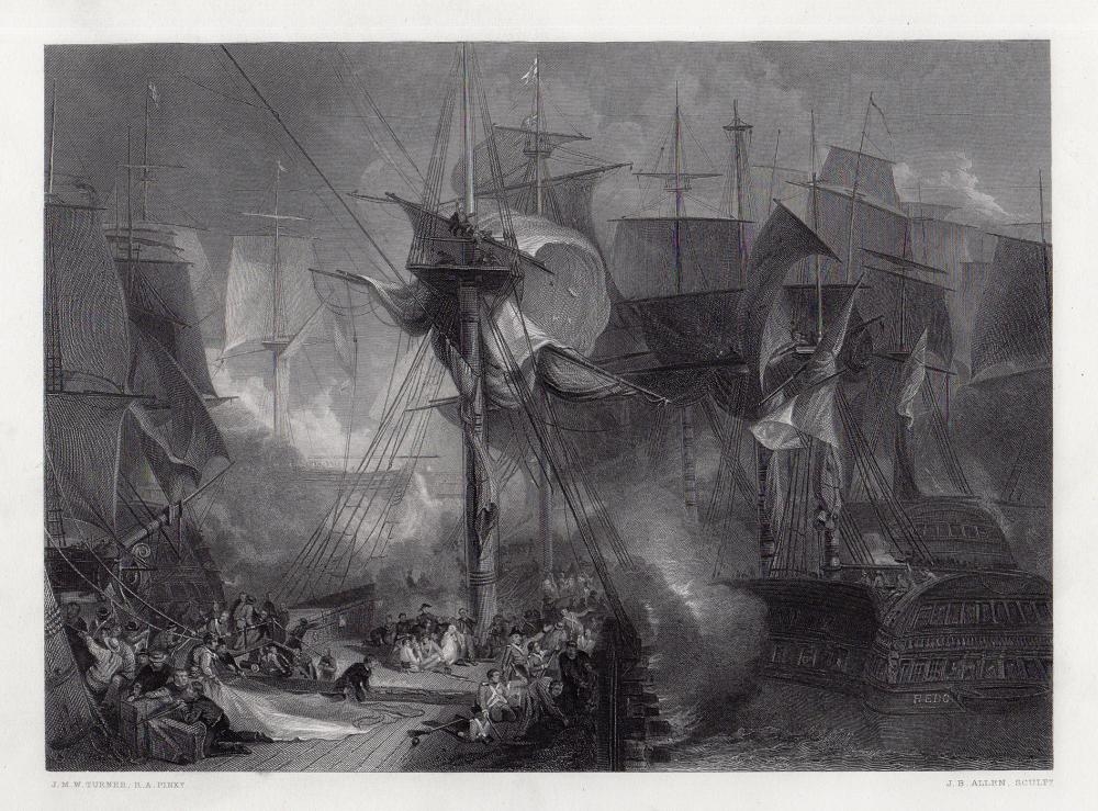 Artwork by Joseph Mallord William Turner, The Death of Nelson, Made of Engraving On Wove Paper