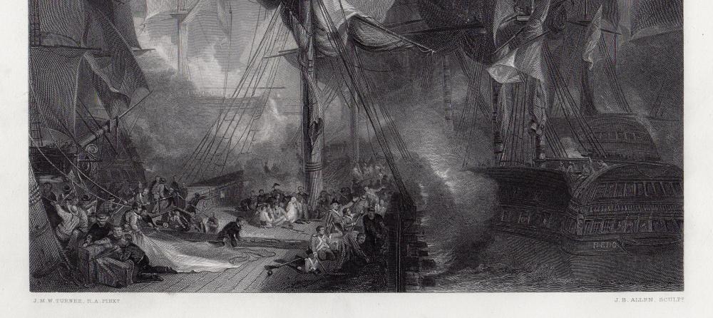 Artwork by Joseph Mallord William Turner, The Death of Nelson, Made of Engraving On Wove Paper