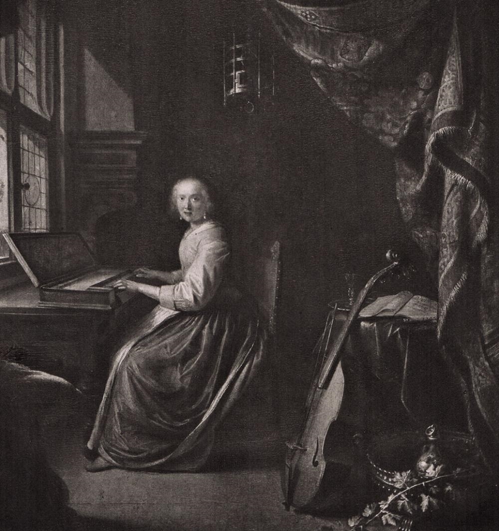 Gerrit Dou | Lady Playing on the Virginals (1887) | MutualArt