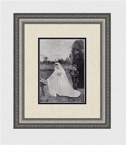 wreath of Immortelles by L. Duplan, c. 1890