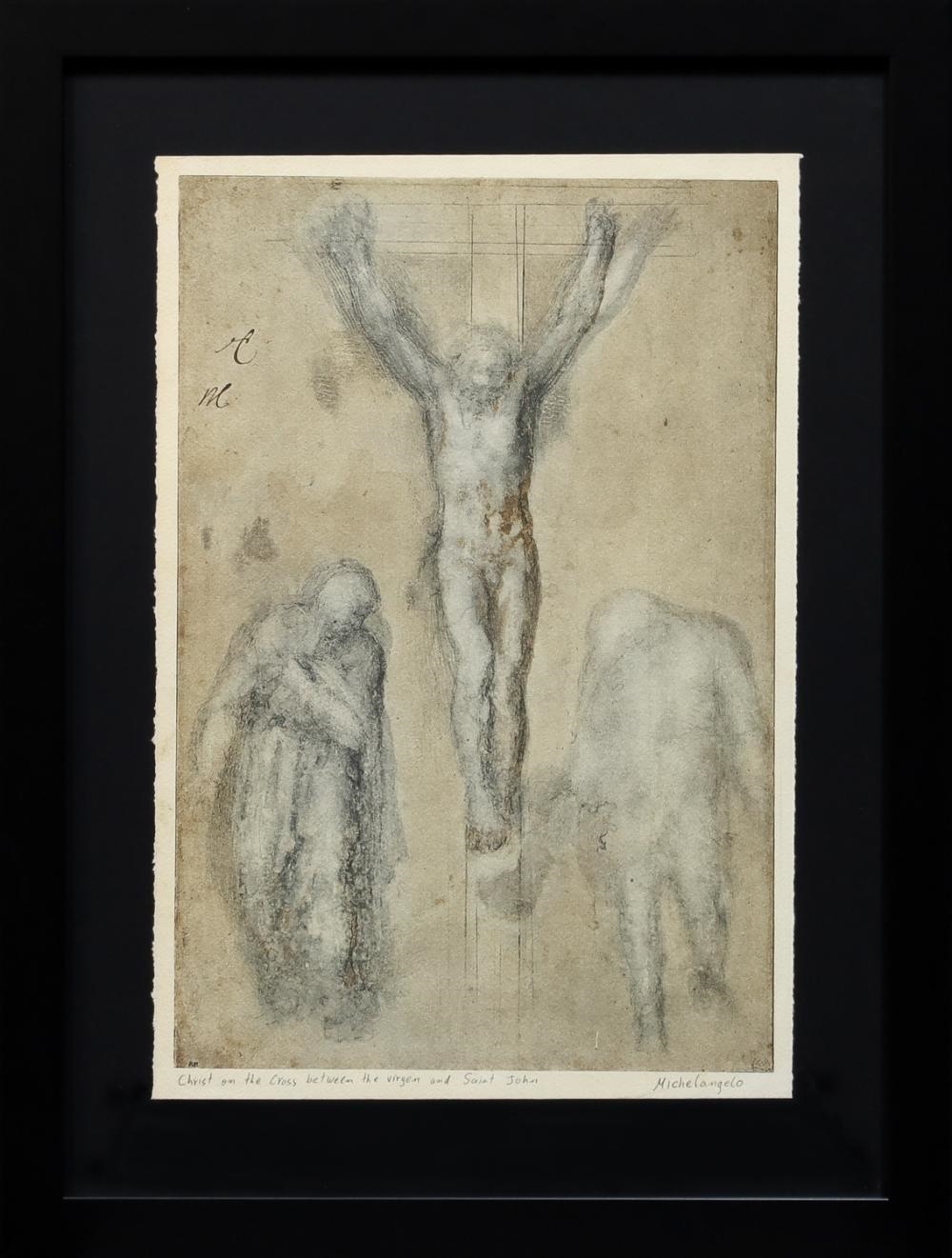 Michelangelo | Christ on the Cross Between the Virgin and Saint John ...