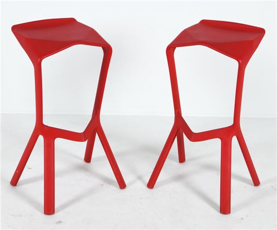 Konstantin Grcic | PAIR ITALIAN MIURA BAR STOOLS | MutualArt