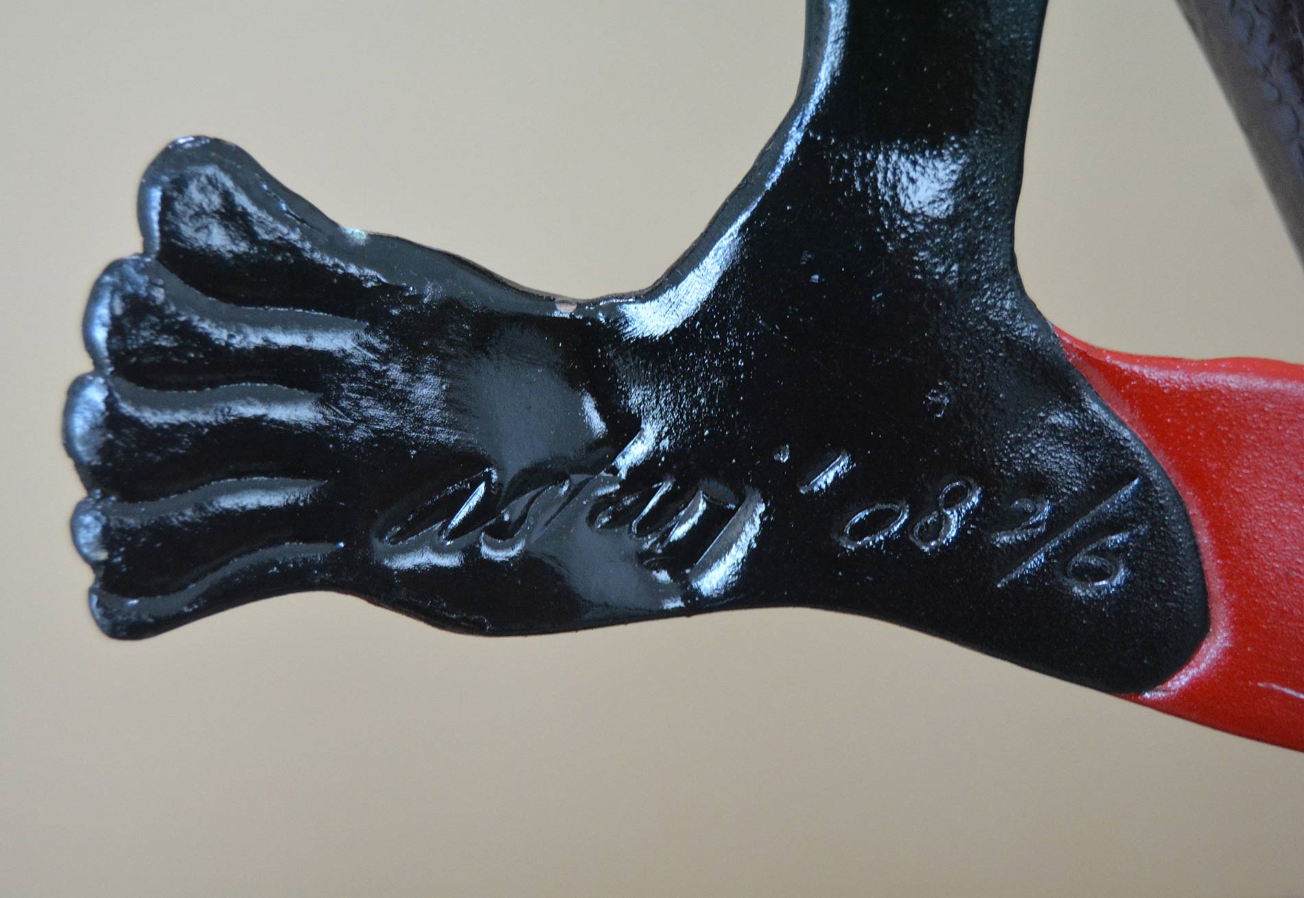 Artwork by Astari Rasjid, Drunken Bag, Made of Silver Plated Copper, Lacquer Paint