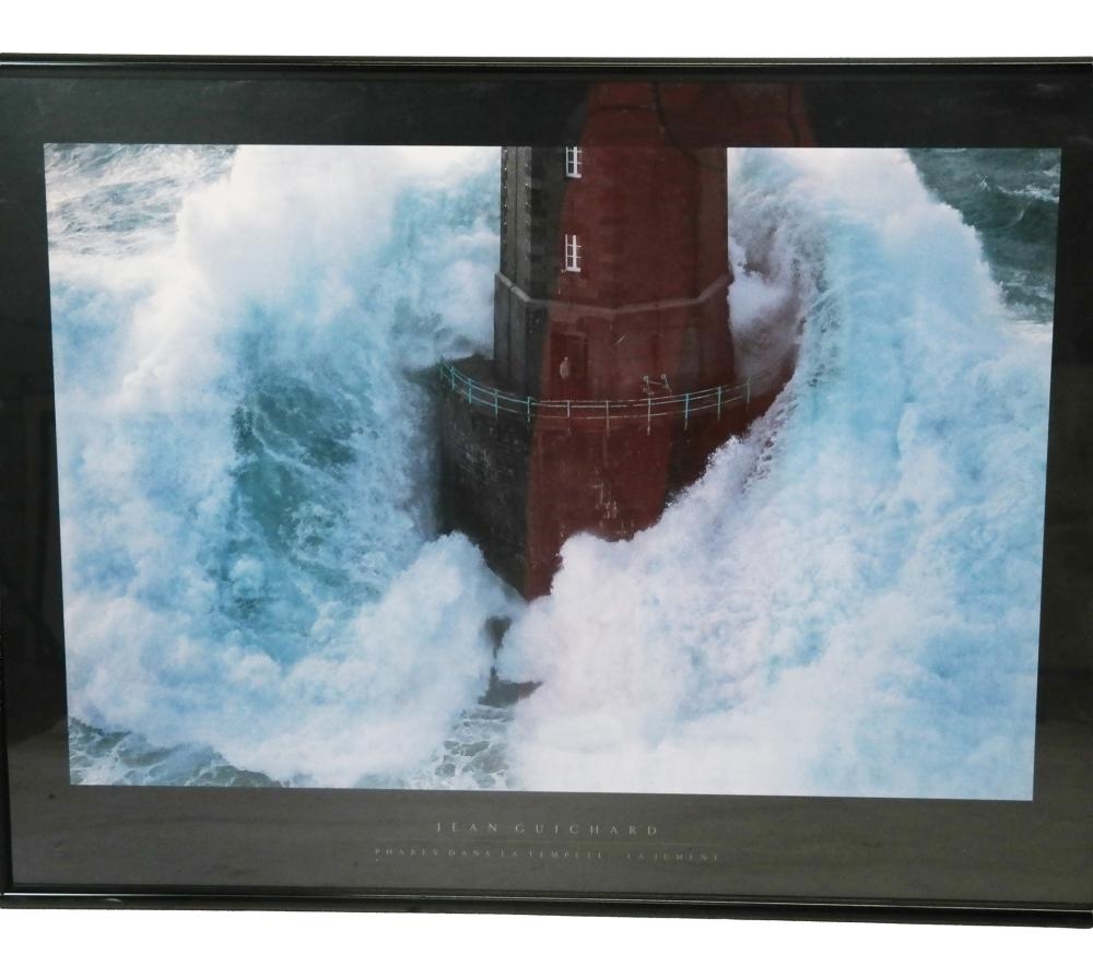 Artwork by Jean Guichard, Phares dans la Tempete - La Jument, Made of Art exhibition posters