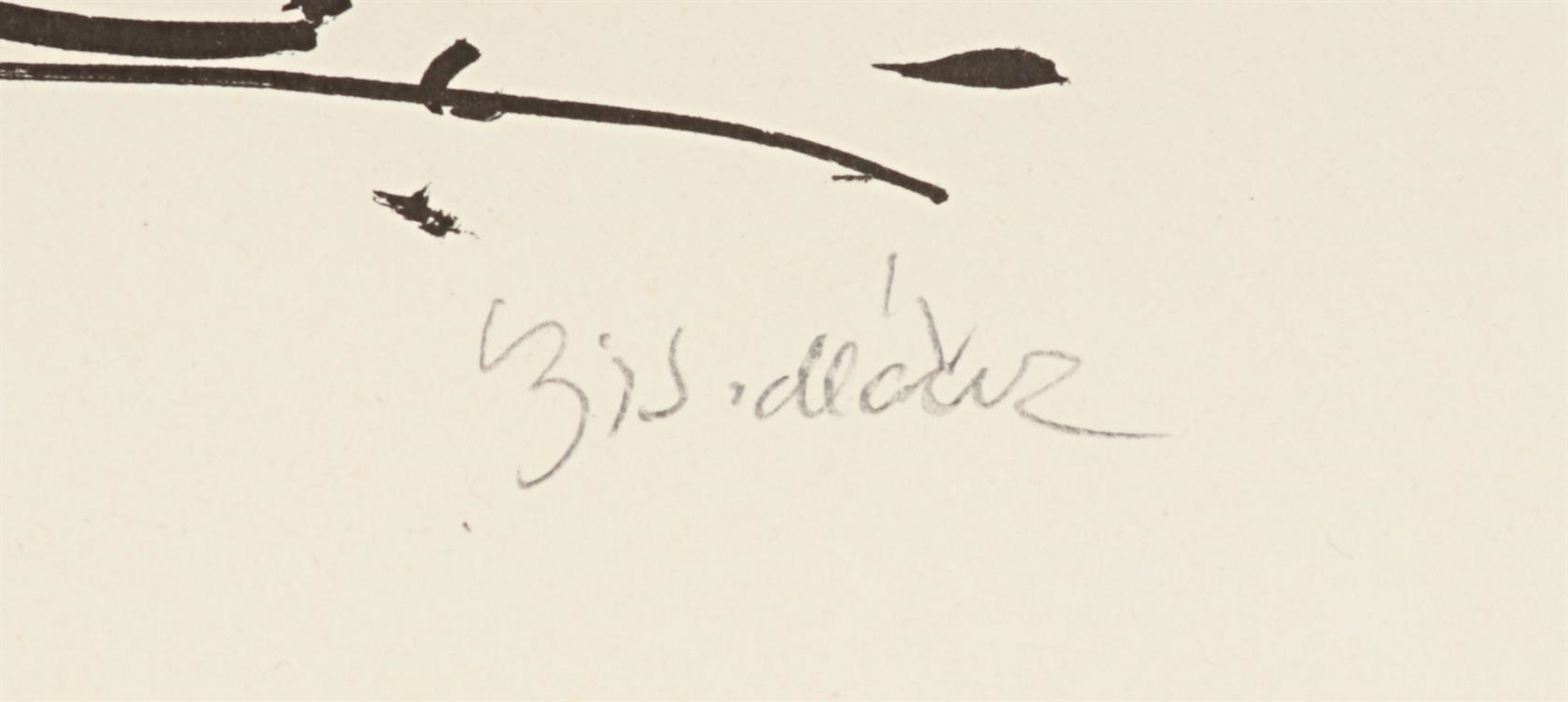 Artwork by Vojtěch Sedláček, Dva koně, Made of lithograph