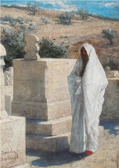 From a muslim burial ground. - Albert de Vrindt