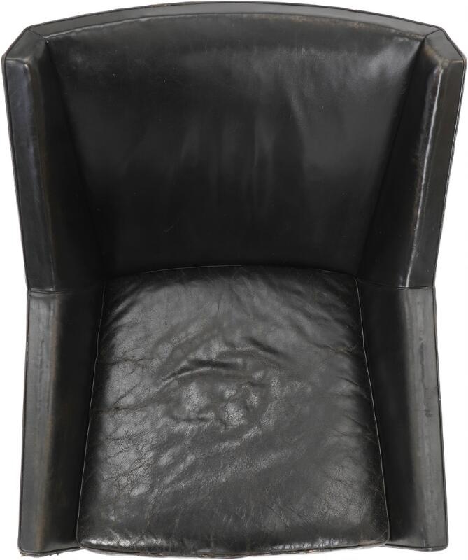 Artwork by Erik Kolling Andersen, Untitled, Made of Brazilian Rosewood, Black Leather