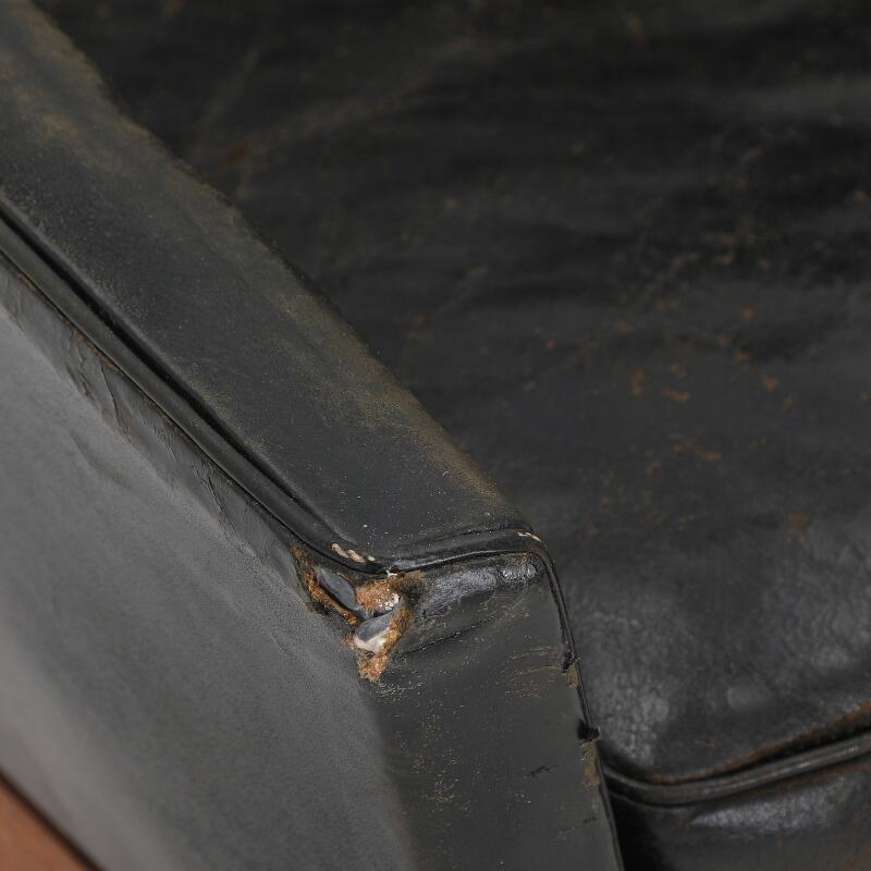 Artwork by Erik Kolling Andersen, Untitled, Made of Brazilian Rosewood, Black Leather