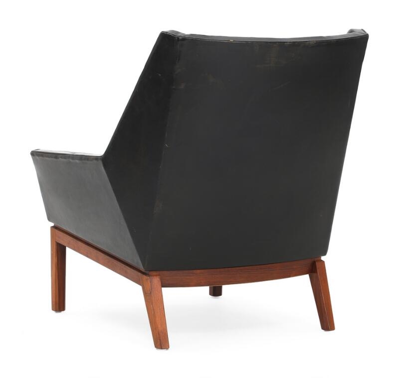 Artwork by Erik Kolling Andersen, Untitled, Made of Brazilian Rosewood, Black Leather