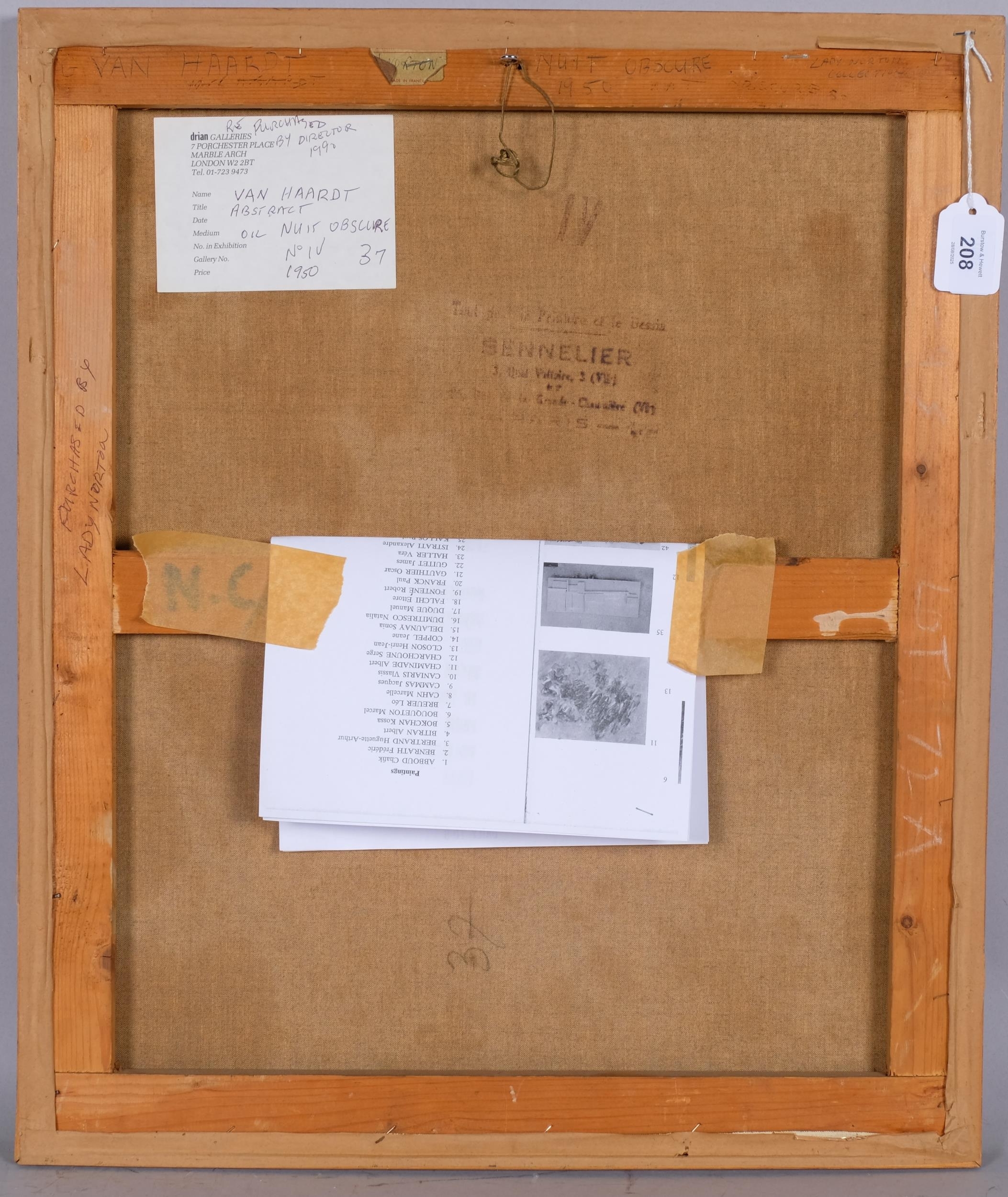 Artwork by Georges van Haardt, Nuit Obscure, Made of Oil On Canvas