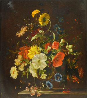 Still Life of Flowers in a Vase - Stuart Scott Somerville
