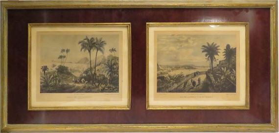 Praia De Copacabana & Rio De Janeiro-N.S. Da Gloria - Johann Moritz Rugendas