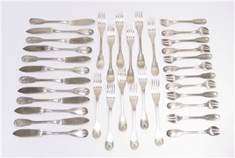 Thirty-six-piece silver-plate - Christofle & Co.