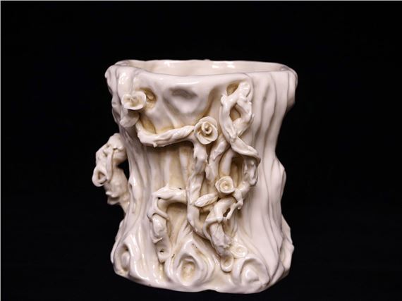 A Chinese Dehua Brush Pot by Chinese School