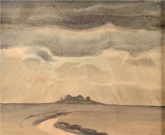 Ansicht einer Hallig - Otto Thämer