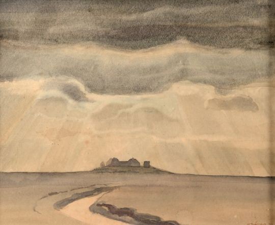 Ansicht einer Hallig - Otto Thämer