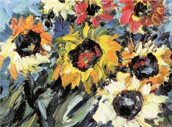 Sonnenblumenfeld - Klaus Hahn