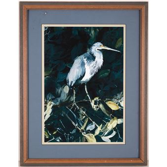 Untitled (blue heron - Rodney Busch