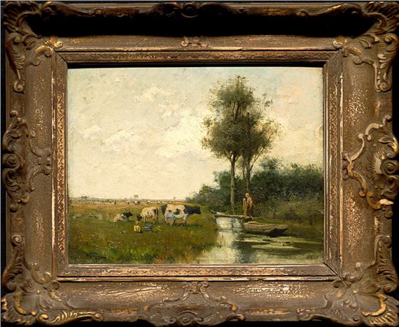 Krávy u potůčku - Willem Cornelis Rip