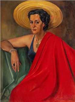 Woman in Red Cloak - Richard Mayol