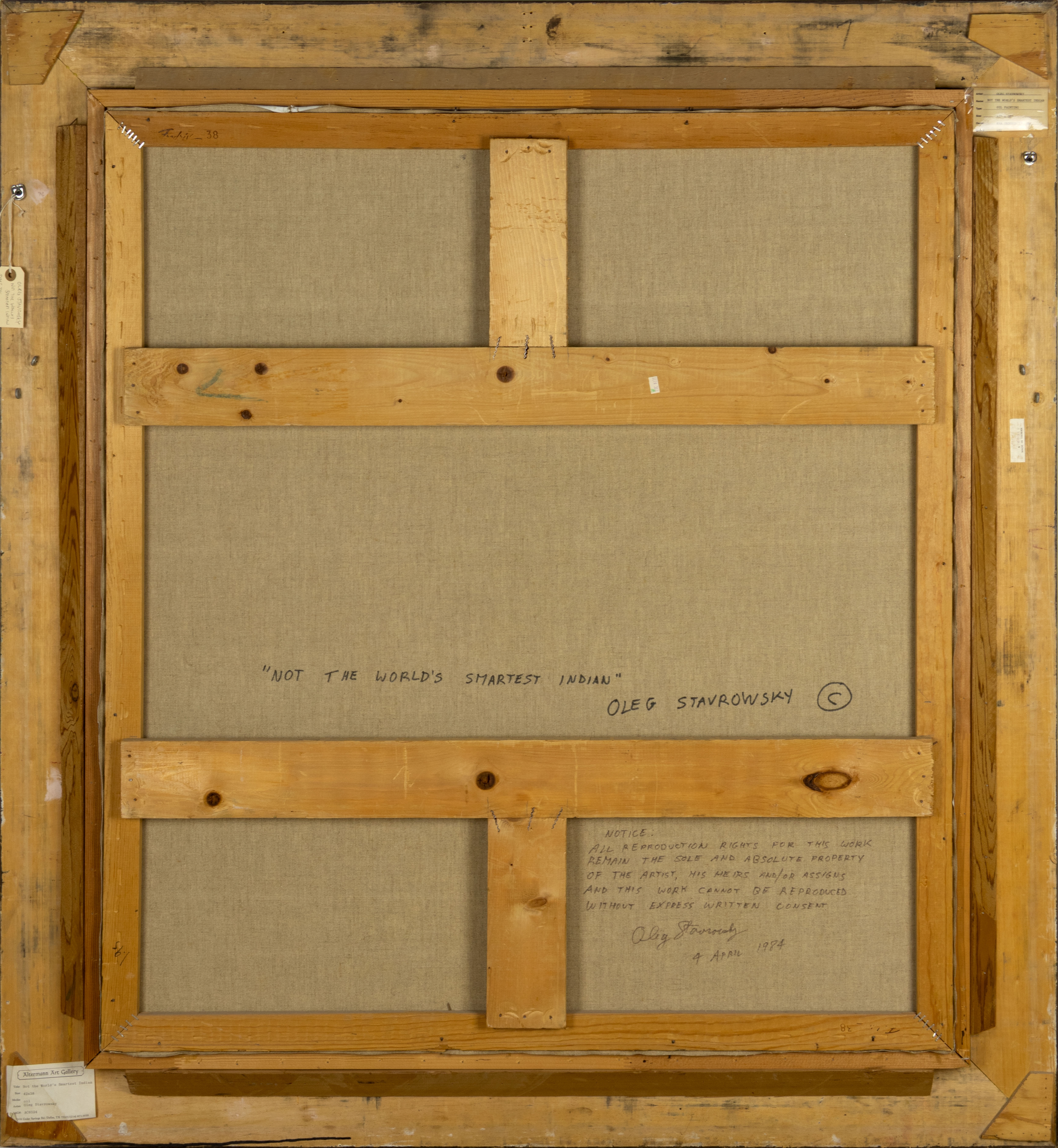 Artwork by Oleg Stavrowsky, Wild Encounter, Made of oil on canvas