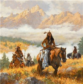 Misty Trails: Native Nomads of the Tetons - C. Michael Dudash