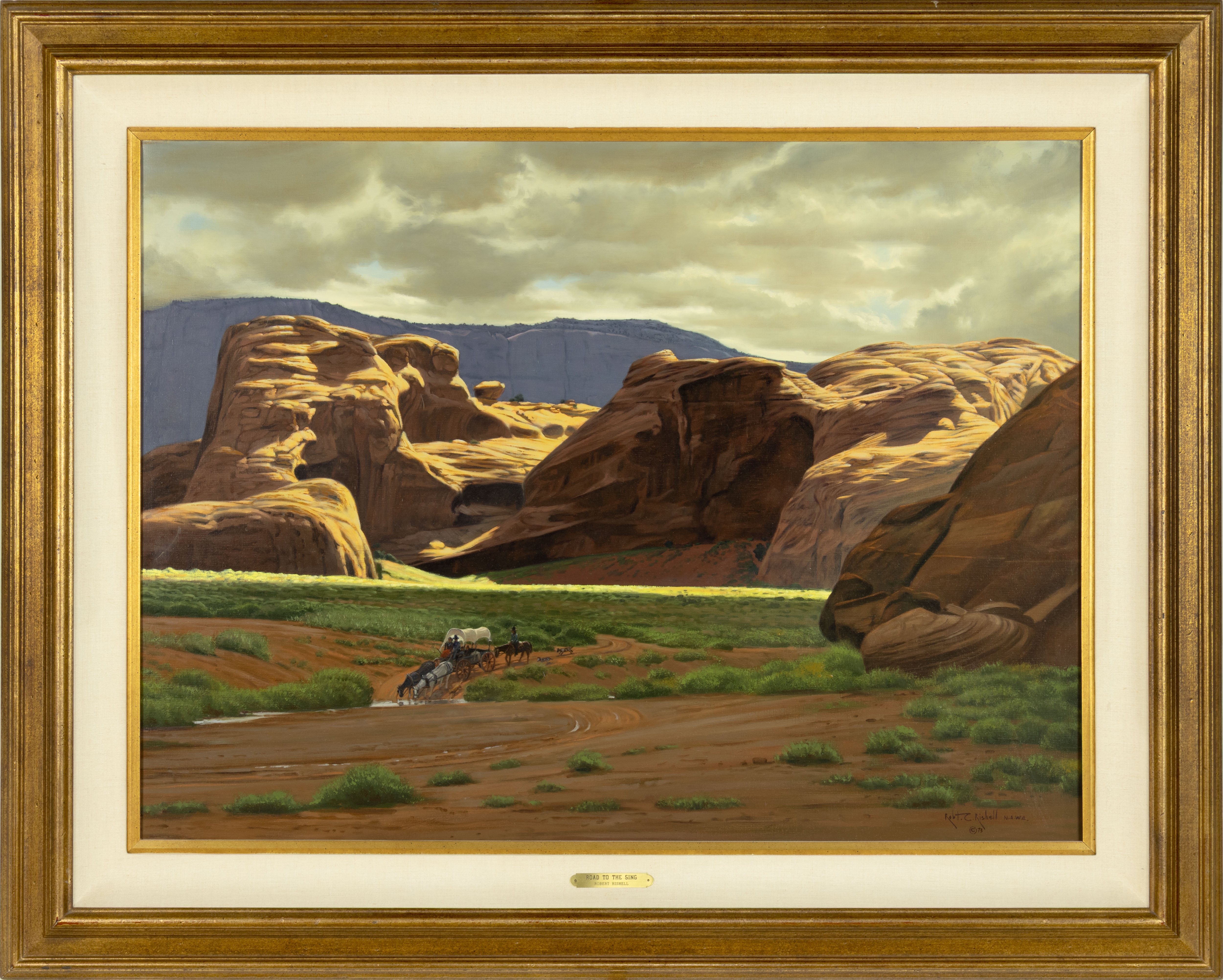 Artwork by Robert Rishell, Road to the Sing, Made of oil on canvas