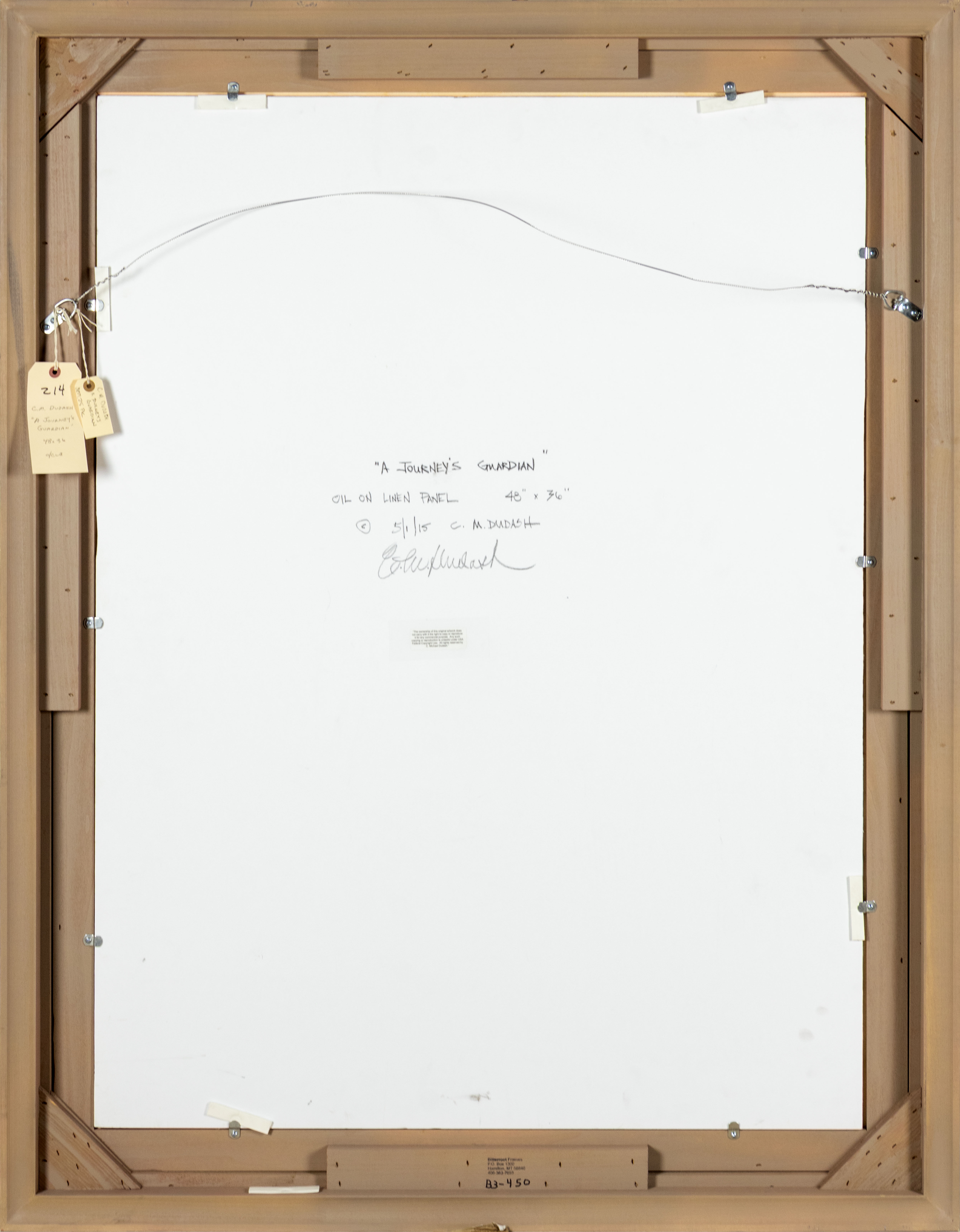 Artwork by C. Michael Dudash, A Journey's Guardian, Made of oil on linen panel