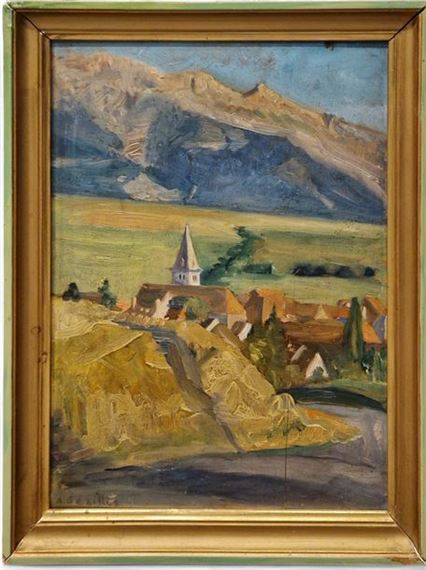 Village views (Alps and Normandy) by Andrée Seailles