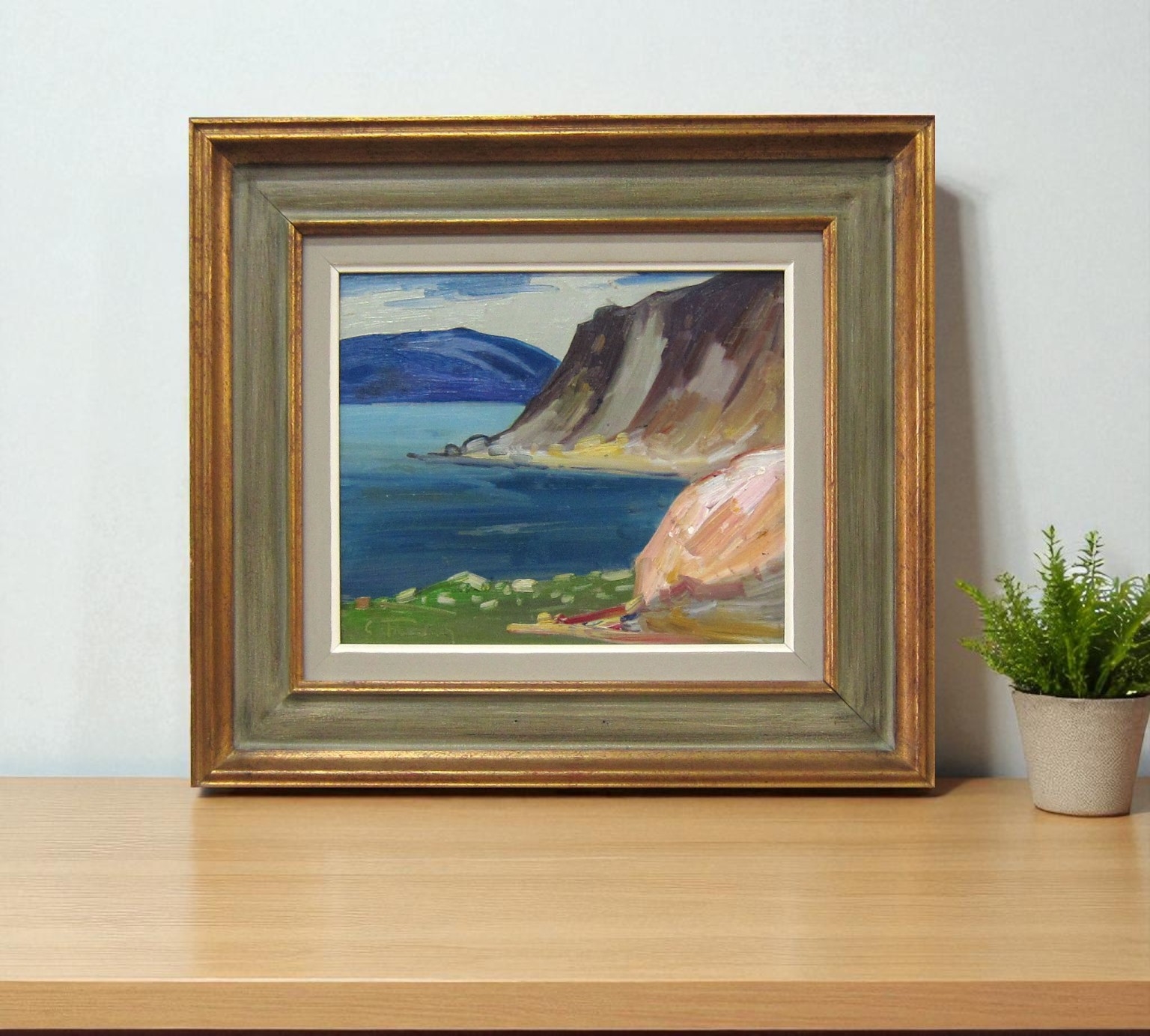 Artwork by Louis Tremblay, Terre-Neuve, Made of oil on panel