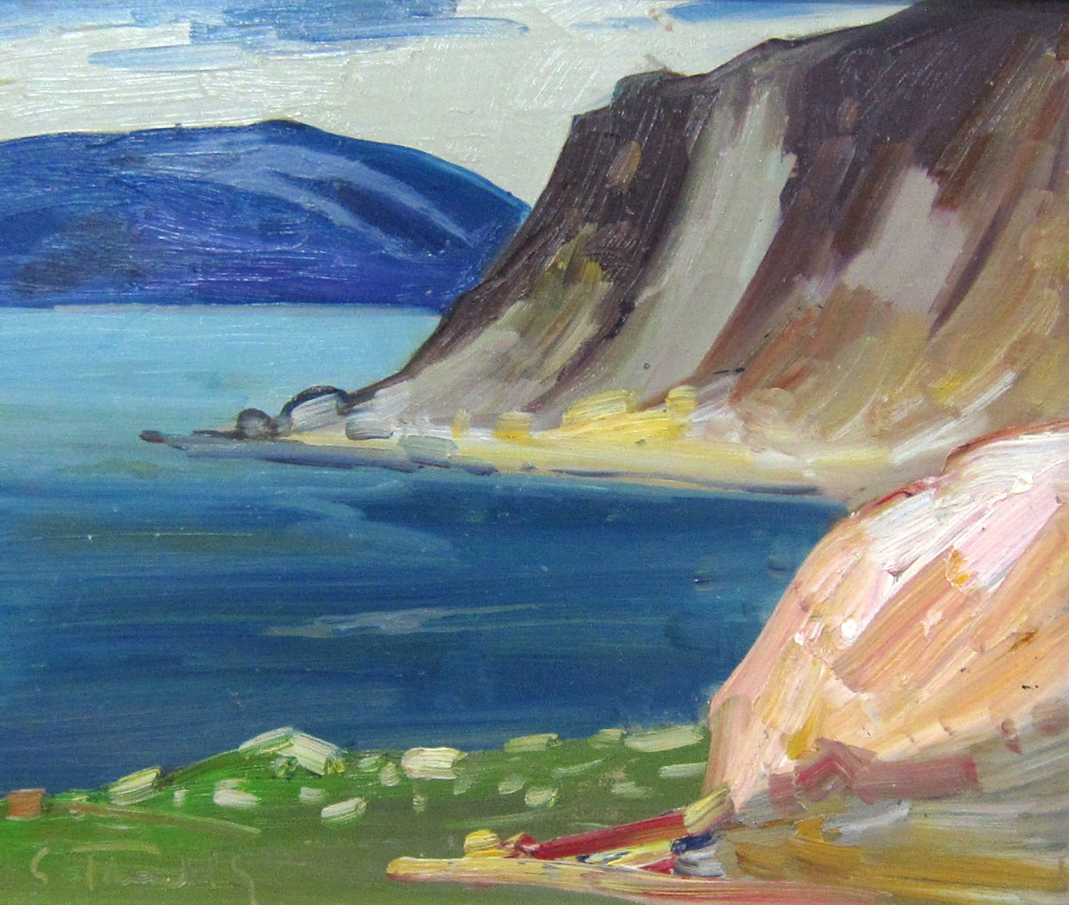 Artwork by Louis Tremblay, Terre-Neuve, Made of oil on panel