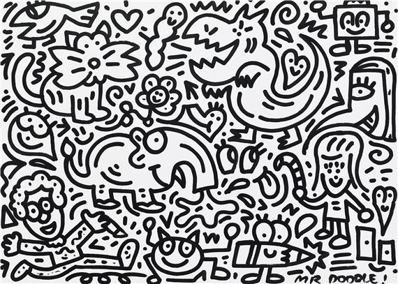 Mr. Doodle | Untitled (Two Works) 無題 （兩件作品） (2018