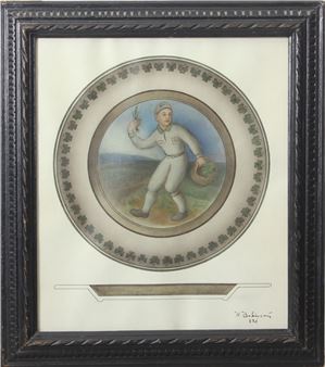 Sketch for a plate "Boy - Harijs Bobinskis