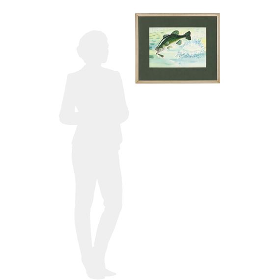 Duane Raver, Jr. | Jumping Largemouth Bass (Circa 1949) | MutualArt