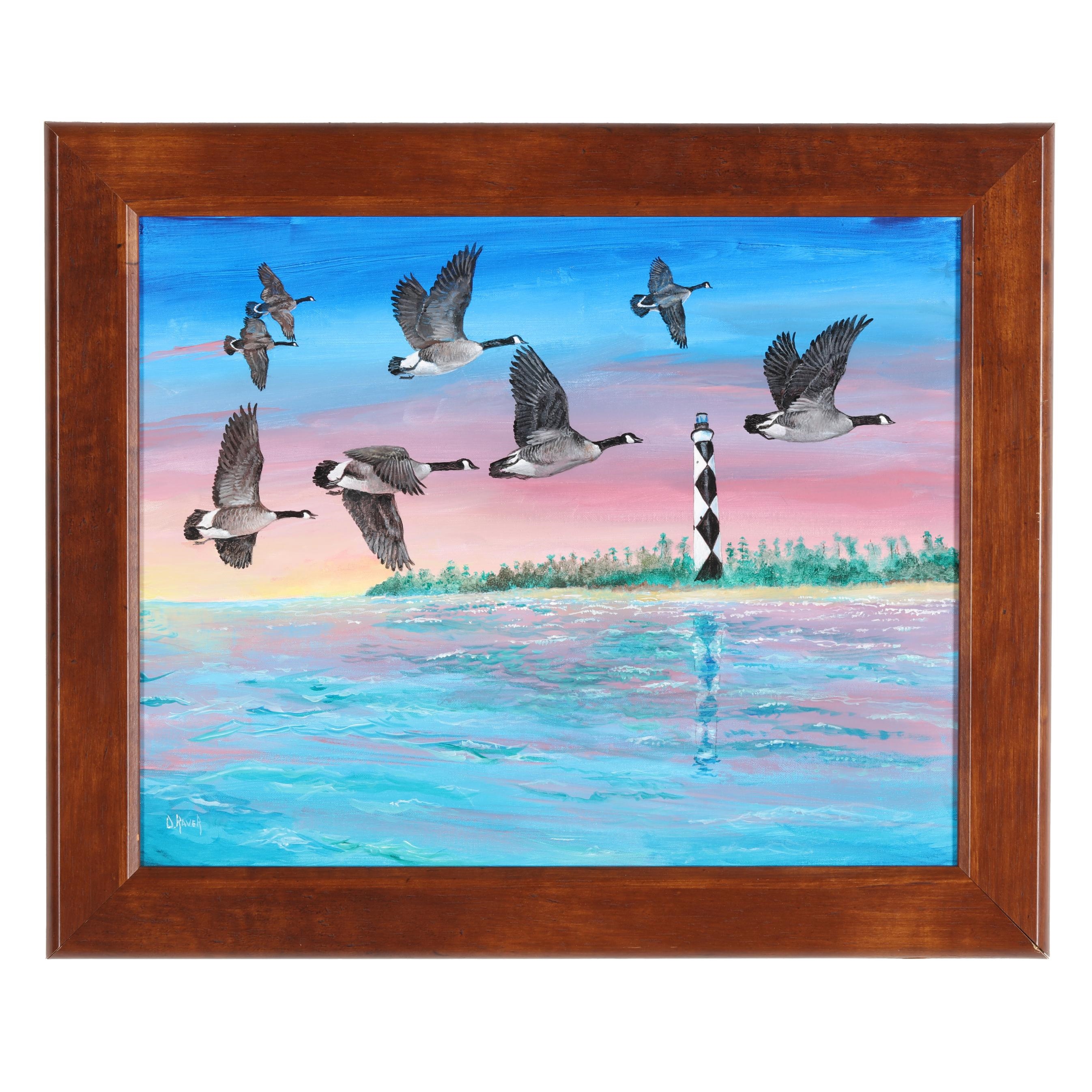 Duane Raver, Jr. | Geese at Cape Lookout | MutualArt