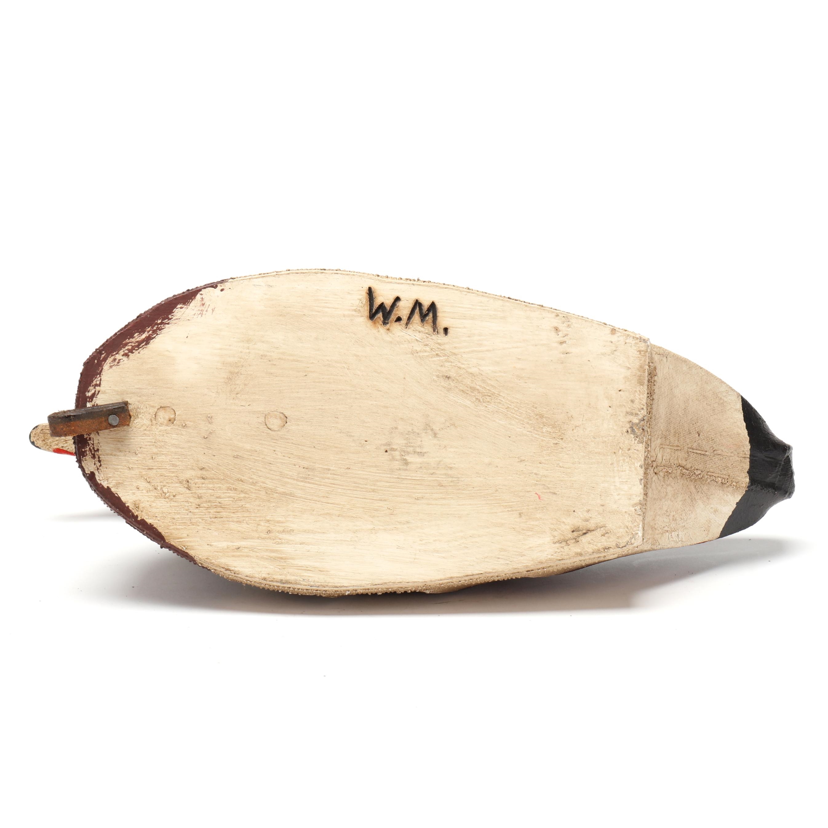 Artwork by William Mosley, Wood Duck, Made of Painted Canvas Over Wire Construction