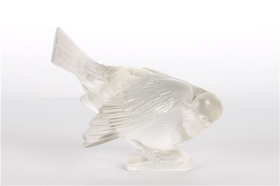 Moineau Coquet Figural Paperweight by René Lalique, circa 1930s/40s