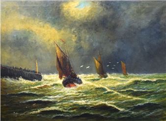 Stormy Day At Northern Sea - B. Sylvan