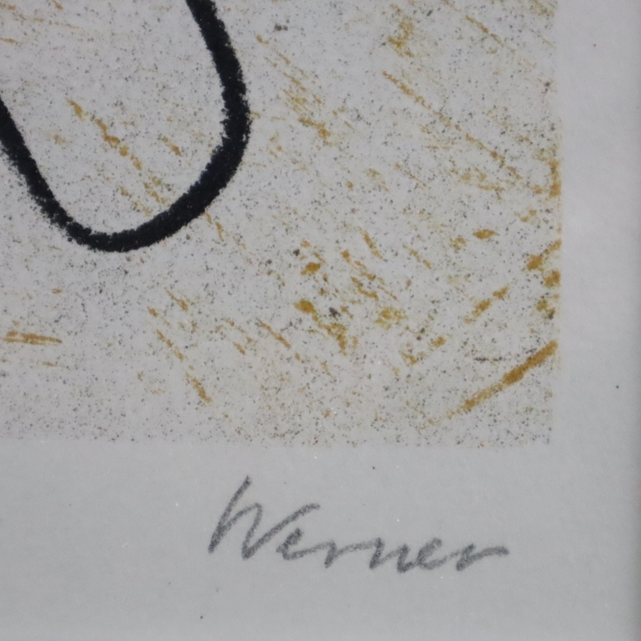 Artwork by Theodor Werner, Ohne Titel, Blatt aus dem Zyklus "Anamnesis, Made of lithograph