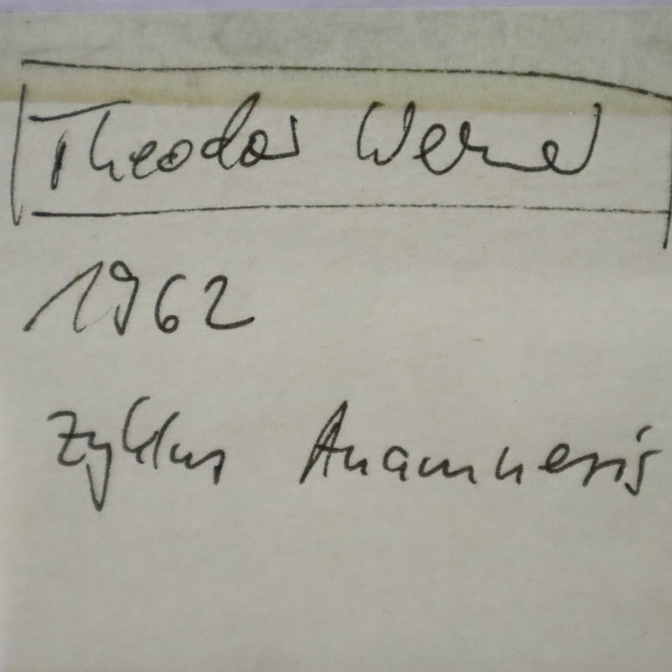 Artwork by Theodor Werner, Ohne Titel, Blatt aus dem Zyklus "Anamnesis, Made of lithograph