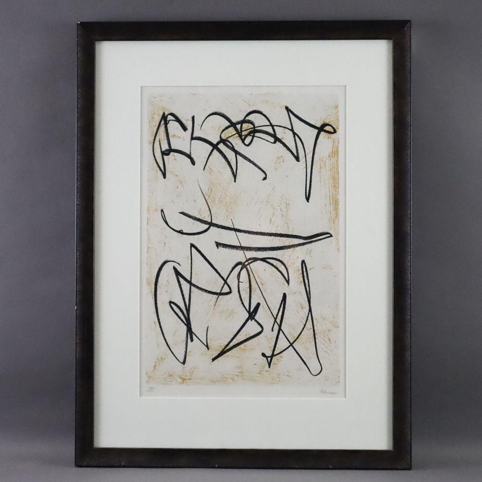 Artwork by Theodor Werner, Ohne Titel, Blatt aus dem Zyklus "Anamnesis, Made of lithograph