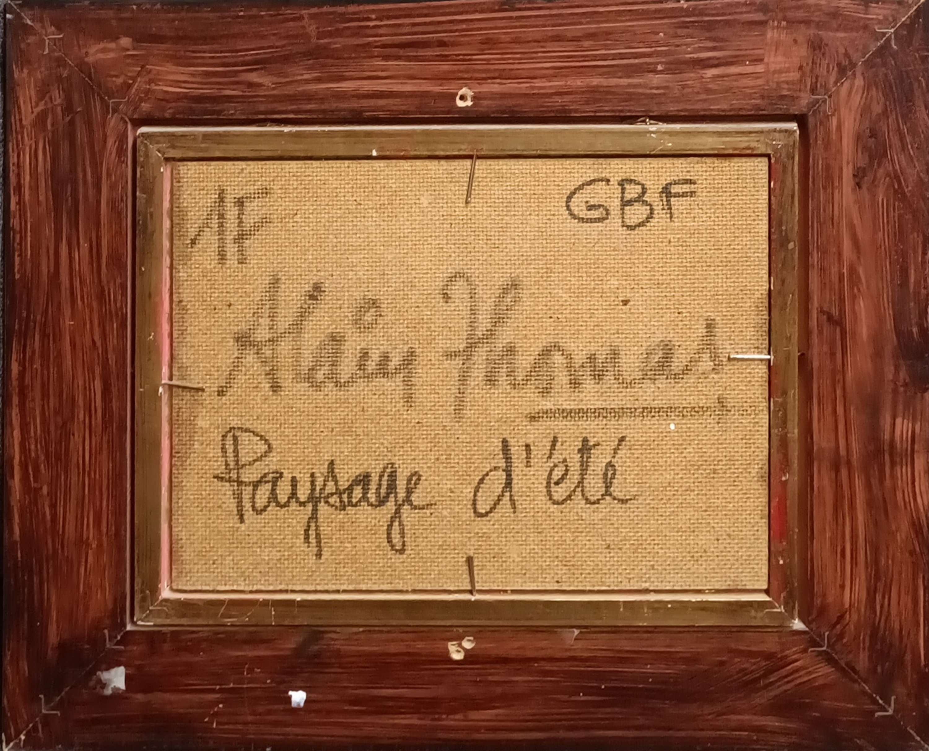 Artwork by Alain Thomas, Paysage d'été, Made of Acrylic On Panel