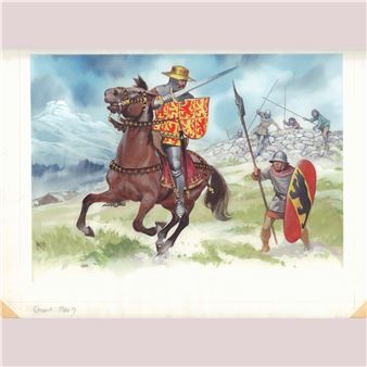 Pictish Pursuit in Dalriada - Angus Mcbride