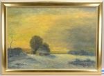 Worpsweder Winterlandschaft im Abendrot - Fedor Szerbakow