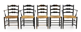 Five 'Pass' chairs - Edward Gardiner
