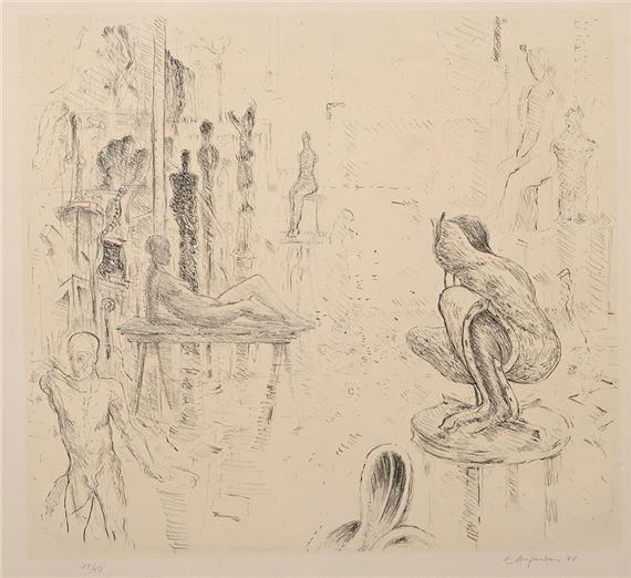 Atelier Scene - Edgar Augustin