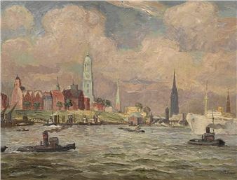 Hamburg Harbour - Otto Thämer