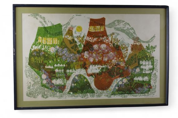 David Weidman | David Weidman Carousel Serigraph Signed (1977