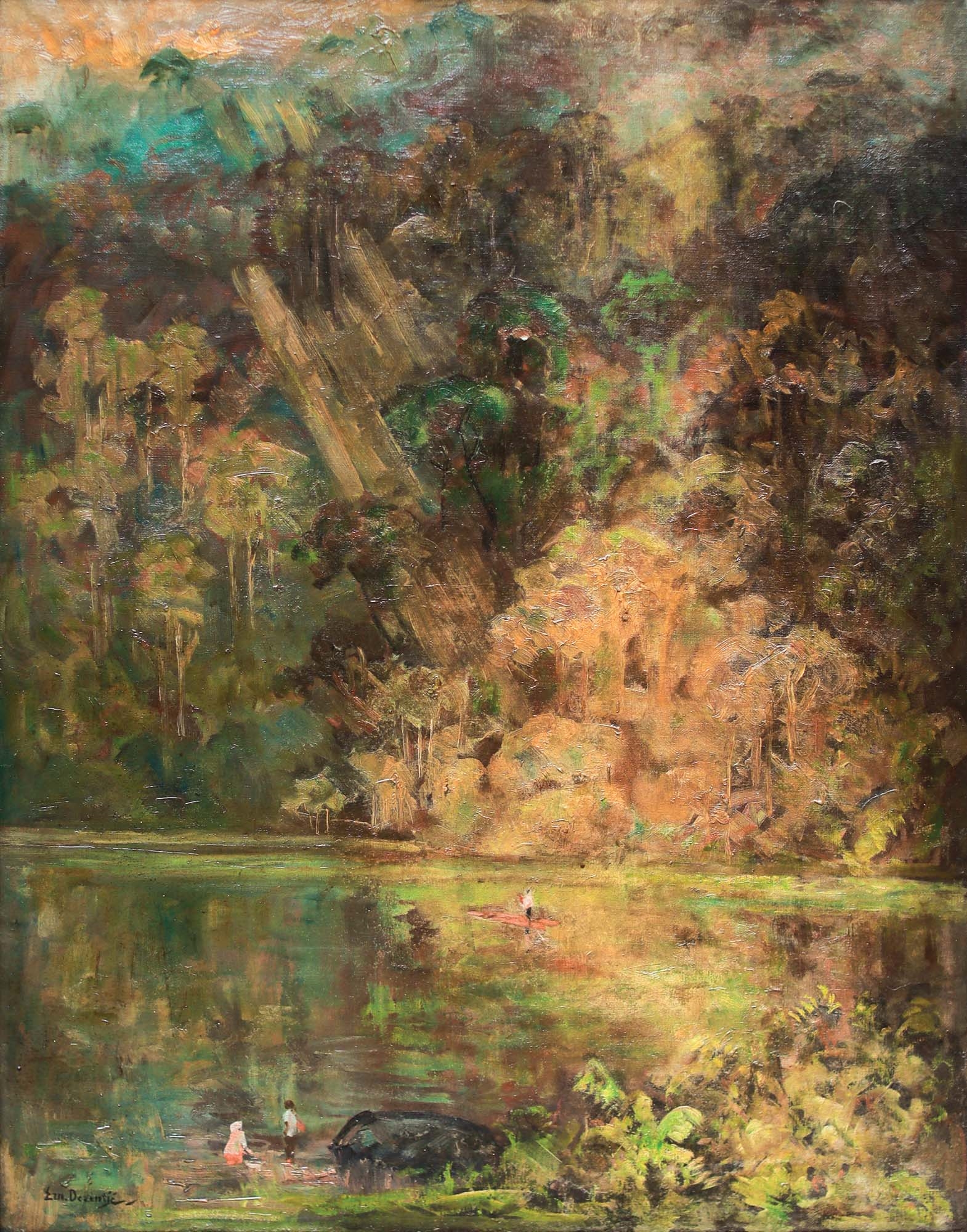 ERNEST　DEZENTJE（エルネスト　デゼンチェ）、トバ湖（スマトラ） Ernest Dezentjé | 306 Artworks at Auction | MutualArt