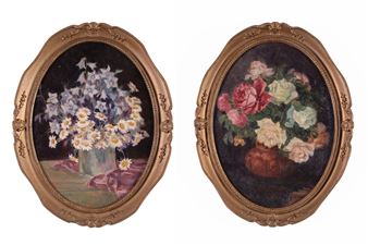 2 Blumenstillleben - Maria Retschek